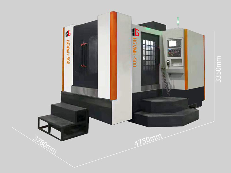 HGVMH-500��ʽ�ӹ����ĳߴ�
